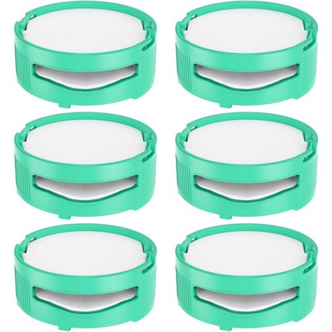 6 Pack Replacement Odor Filters for Shark IZ400UKT, IZ400UK, IZ420UKT, NZ860UKT, NZ860UK, AZ913UK, AZ913UKT, HZ3000UKT Vacuum Cleaners, for a Fresh Home, Teal (1/5)