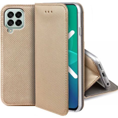 Étui magnétique intelligent pour Samsung Galaxy M53 5G, or (1/5)
