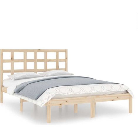 Maison Exclusive - Estructura de cama de matrimonio madera maciza