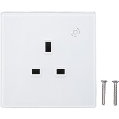 Smart Socket Wall Mounted ABS Timing Panel Wireless Remote Controllable Smart Outlet 16A UK Plug AC 95‑245V for Zigbee Type (1/5)