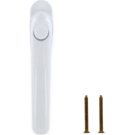 HOPPE Fenstergriff Tokyo 0710SV/U26 mit Druckknopf 35mm weiß