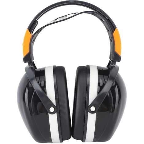 Cuffie antirumore pieghevoli e leggere per la protezione dell'udito, da indossare sopra la testa, ideali per giardinaggio, tiro a segno e taglio dell'erba. Disponibili in bianco e nero.