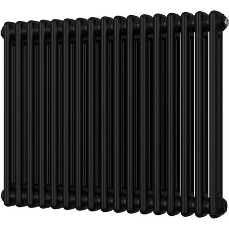Alpha - Black Column Radiator H600mm x W768mm 2 Column (1/3)