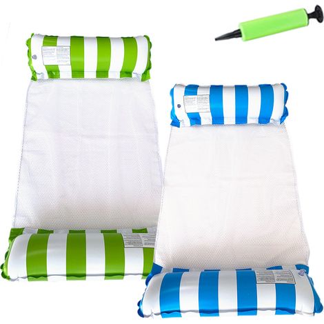 Hammock Flottante - Gonflable Pour Piscine Et Eau Libre - Confort Ergonomique - 2 Pièces (1/5)