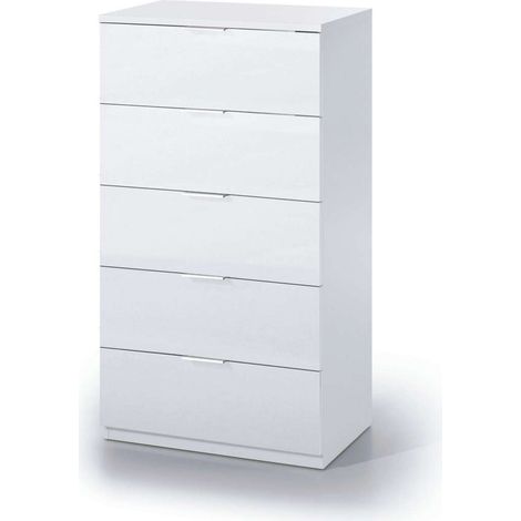 Sinfonier 5 cajones Modelo Maya en blanco 110 cm(alto)60 cm(ancho)40 cm(fondo)