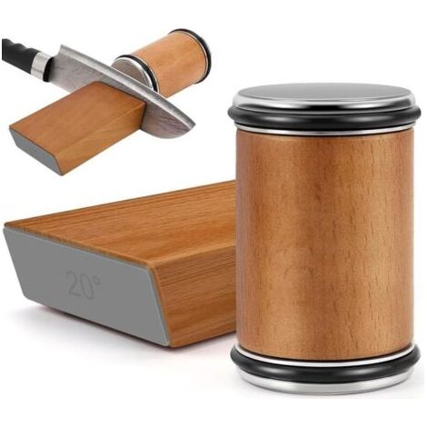 VURAHOME - Aiguiseur de couteaux roulant – Affûtage diamant 400/1000 – Pour couteaux de cuisine, chef et utilitaires – Cadeau anniversaire