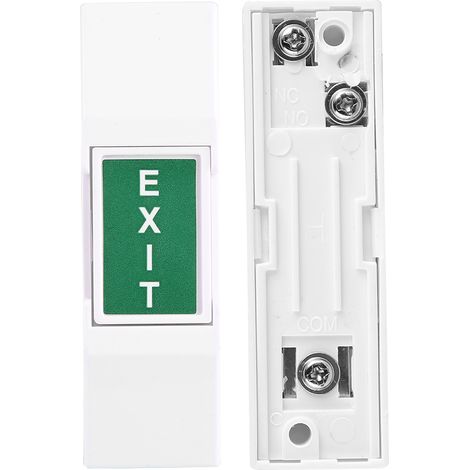 Bouton-poussoir manuel d'ouverture de porte de secours 12V/24V DC - Lot de 5 pièces (1/5)