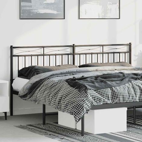 Ersatz-Kopfteil Metall Schwarz 180 cm (1/5)