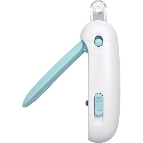Coupe Griffes Chat avec Trou, avec Lime Intégrée et Protection Anti-éclaboussures, Coupe Ongle Chat et Coupe Griffe Chat Sécurisé pour Chats, Chiens et Petits Animaux comme Lapins, Propreté (1/5)