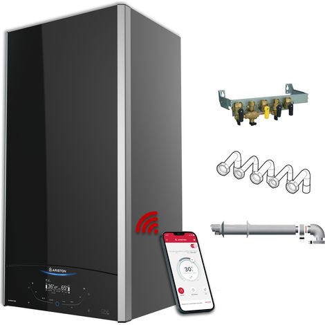 Ariston ALTEAS ONE+ NET, Chaudière à Condensation Complète (Barrettes, Douilles, Ventouse), Classe Energétique A+, Performante