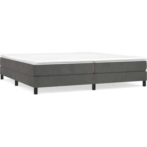 Maison Exclusive - Boxspringbettgestell Dunkelgrau 200x200 cm Sam