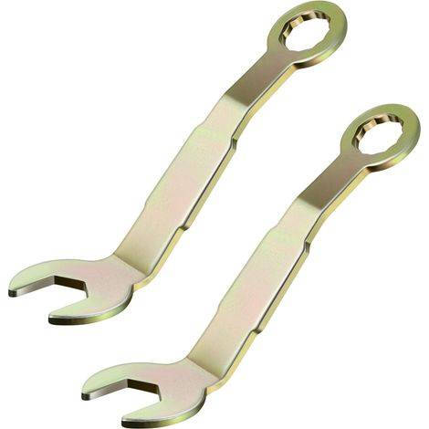 Verstellbarer Schraubenschlüssel, vergoldet, 7,6 cm lang, 2 Haken für Schiebetüren, verstellbarer Schraubenschlüssel für Schranktüren (1/5)