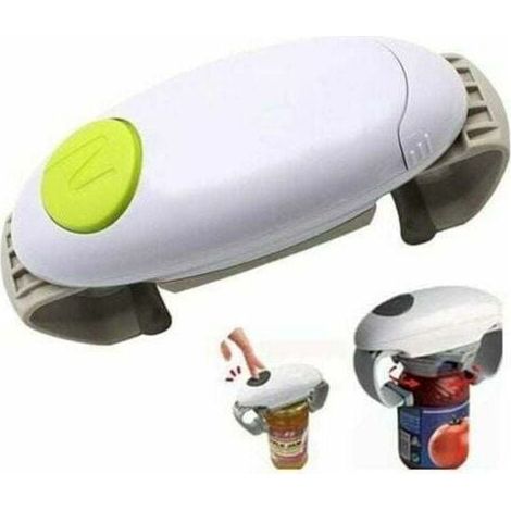 Automatic electric can opener – For the elderly and those with arthritis – ABS and stainless steel material – Dimensions 6.8 x 2.5 inches – Green color – 5 inches (1/5)