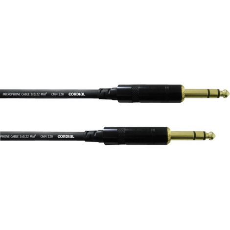 Cordial CFM1,5VV Jack Strumenti musicali Cavo [1x Spina jack da 6.3 mm - 1x Spina jack da 6.3 mm] 1.50 m Nero (1/2)