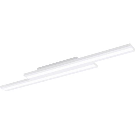 Plafoniera Contemporanea Saliteras-Z Acciaio Bianco 2 Luci Led Integrato 10,2W (1/4)