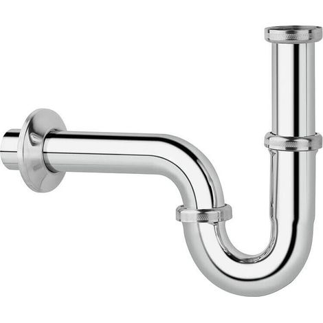 Siphon de bidet laiton chromé réglable - 1'1/4 - Ø 32 mm