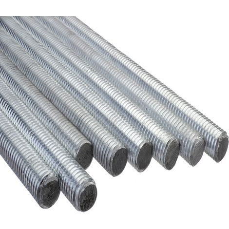 Barra asta filettata 16mm di acciaio zincato da 1mt classe di resistenza 4.8 passo grosso (1/5)