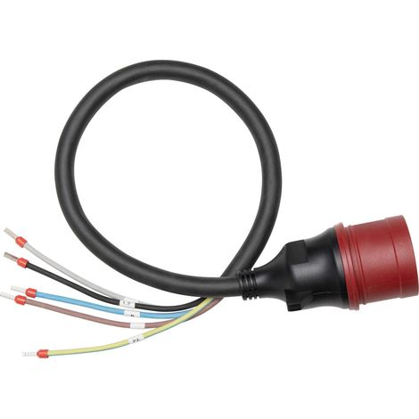 Spina trifásica CEE 32A Anker SOLIX para carga EV, conector industrial 32A IP44, compatible con 22 kW