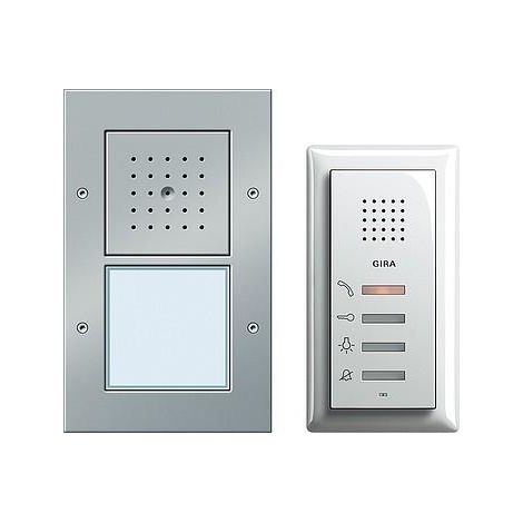 Gira Set interphone aluminium robuste et durable