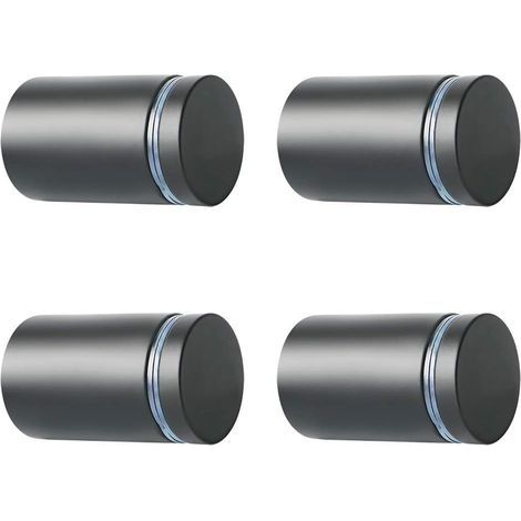 4 Pièces Entretoise de Verre, Supports de Panneaux, 25mm, Support Vis Publicité en Acier Inoxydable, Entretoise Murale Fixations Montage pour Verre et Plaques (1/5)