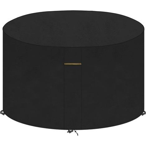 Bache de Protection Table Housse de Protection Salon de Jardin Imperméable de Table Exterieure Housse de Meuble Étanche Ronde Ø90x71cm (1/5)