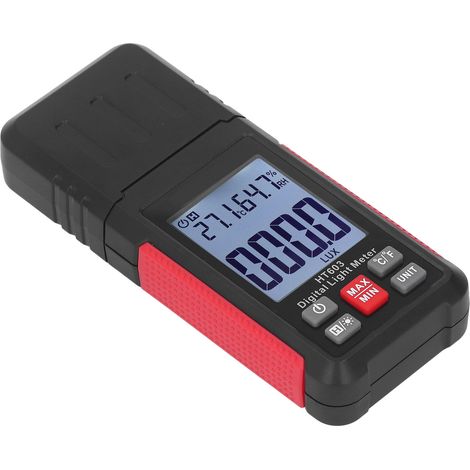 MAYILON HT603 Luxmètre numérique, photomètre de luminosité sans pile, mesure d'éclairement précise pour tests d'éclairage, appareil portable avec affichage, idéal pour usage professionnel, sans batter (1/5)