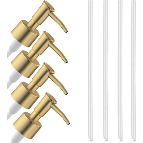 4-teiliges Ersatzpumpenset, Seifenspenderpumpe, Seifenspenderpumpenkopf, Ersatzpumpe für Seifenspender, für Flüssigkeitsflaschen (1/4)