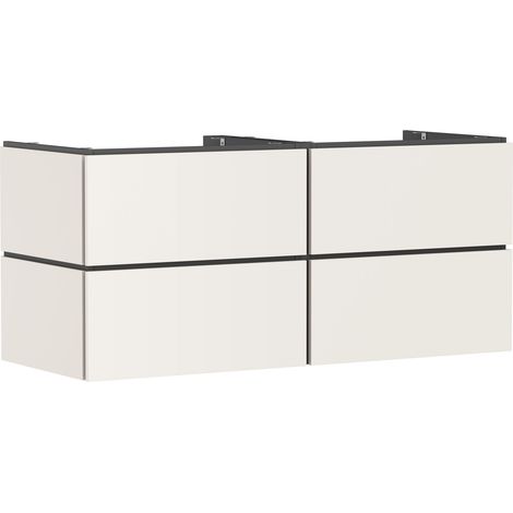 Hansgrohe Xilesa E - Mueble de lavabo, 62x138x55 cm, 4 cajones, beige mate 54306780 (1/5)