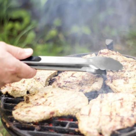 Pince à barbecue - Pince à barbecue haut de gamme en acier inoxydable (1/4)