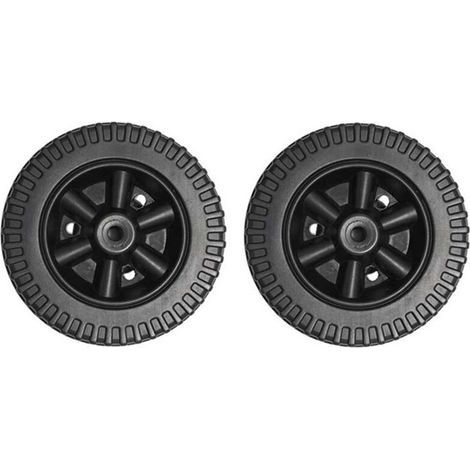 Lot de 2 roues de barbecue de 15,2 cm - Pièces de rechange pour barbecues à gaz pour Charbroil - Roues de four - Roulettes de four - Noir (1/5)