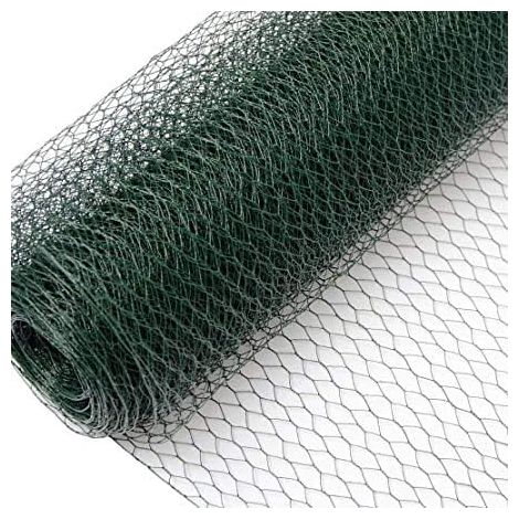 PVC Coated Chicken Wire 600mm x 25m 25mm Holes