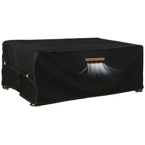 Housse salon jardin extérieur avec évent, 420D oxford, imperméable anti-UV 180x120x74cm (1/4)