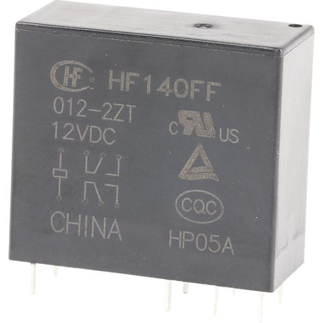 RS PRO Relais sans accrochage 2 RT, bobine 12V c.c. Montage sur CI 530mW ( Prix pour 1 )
