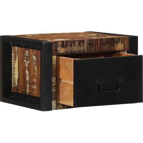 Maison Exclusive - Comodino Multicolore 40x35x25 cm in Legno Massello Recupero (1/5)