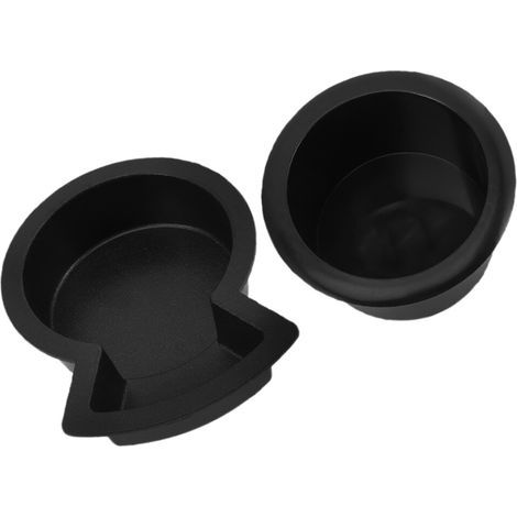4Pièces Porte-Gobelets Plastique Noir Pour Véhicules Rv Bateau (1/2)