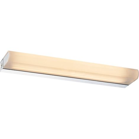 Italux Melomi - Lámpara de pared LED moderna cromada, blanco cálido 3000K 1230lm