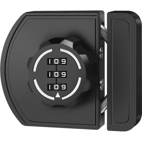 Serrure à Code pour Portes Coulissantes et Placards, Verrou de Sécurité pour Armoire à Chaussures, Tiroirs et Rangement, Loquet de Fermeture Universel (1/5)