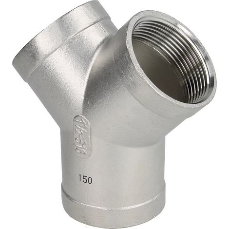 Embout en Y en inox 1 1/2'' FFFFFF