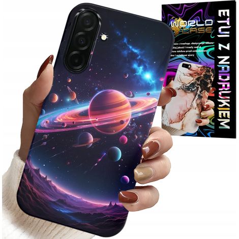 Custodia per Samsung Galaxy A26 5G - retro con tema spazio, pianeti, stelle e galassia (1/5)