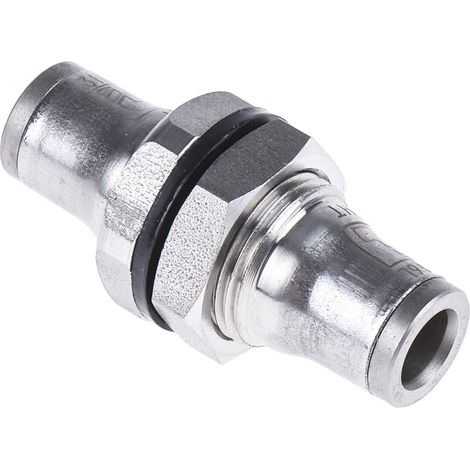 Adaptateur de traversée de cloison Legris 3 816 vers Enfichable 6 mm Enfichable 6 mm ( Prix pour 1 ) (1/3)