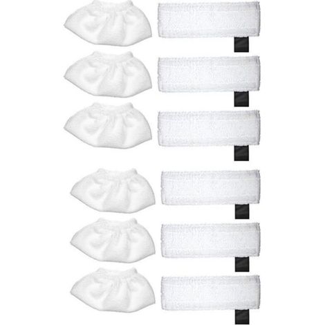 Chiffon de Nettoyage - Karcher - EasyFix - 6x Panni per la pulizia - 6x Copripanni - Compatibile con SC2 SC3 SC4 SC5