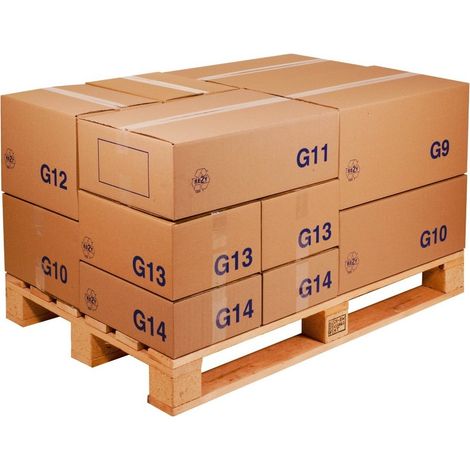 Caisse carton palettisable économique standard 400 x 300 x 200 mm - COLIS 20 CAISSES (1/2)