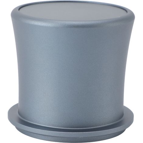 Dosatore per caffè macinato in lega di alluminio antistatico, compatibile con cestelli filtro da 51 mm, 53 mm e 54 mm, colore argento. (1/5)