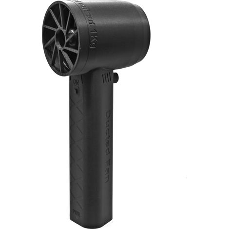 Ventilador turbo portátil con conducto, motor sin escobillas de 64 mm, empuje de 1 kg, soplador de alta potencia de 400 W, velocidad variable, herramienta de limpieza de teclados.