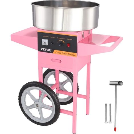 Machine à barbe à papa, 1000W, bol en acier inoxydable (1/2)