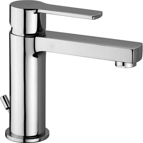 Miscelatore per lavabo con scarico automatico cromato - Paffoni West (1/3)