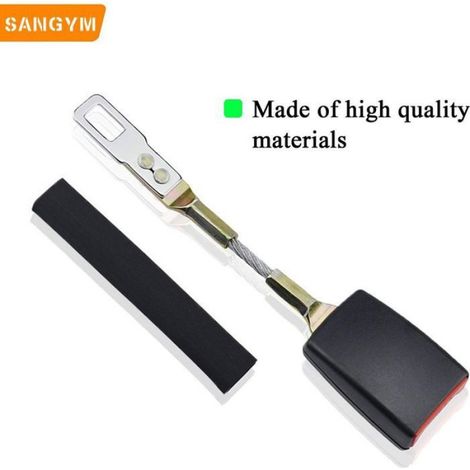Memkey, Rallonge ceinture de sécurité voiture, Extension 25cm pour femmes enceintes, obèses et enfants, Résistance 1, 6 tonne (1/4)
