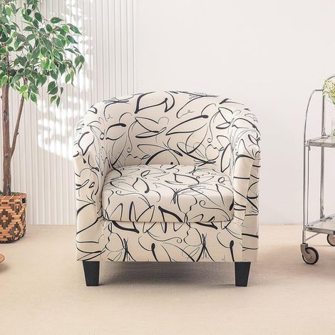 Housse chaise Chesterfield cabriolet extensible 2 pièces, coloris 3, style Tullsta