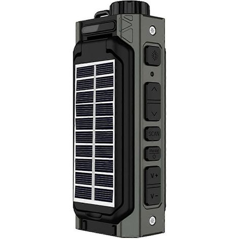 Tragbares Solarradio, Kurbelradio für Notfälle, dynamobetriebenes AM/FM-Radio (1/5)