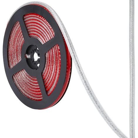 Bande D'Étanchéité Autocollante 5m8mm pour Joints Carrelage Céramique Argentée Imperméable Facile à Poser à Décoller. Moulure Triangulaire Flexible pour Baignoire Salle de Bain Toilettes (1/5)